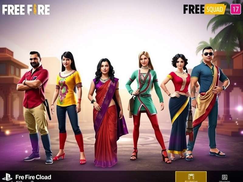 Free Fire Clash Squad Indian-themed skins including kurta and saree outfits